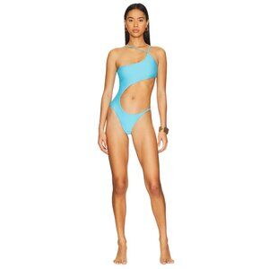 superdown Valerie One Piece in Aqua Blue Large New Womens Swimsuit